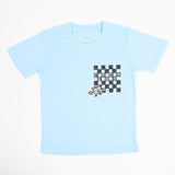 Boys Half Sleeves T-Shirt - Sky Blue, Boys T-Shirts, Chase Value, Chase Value