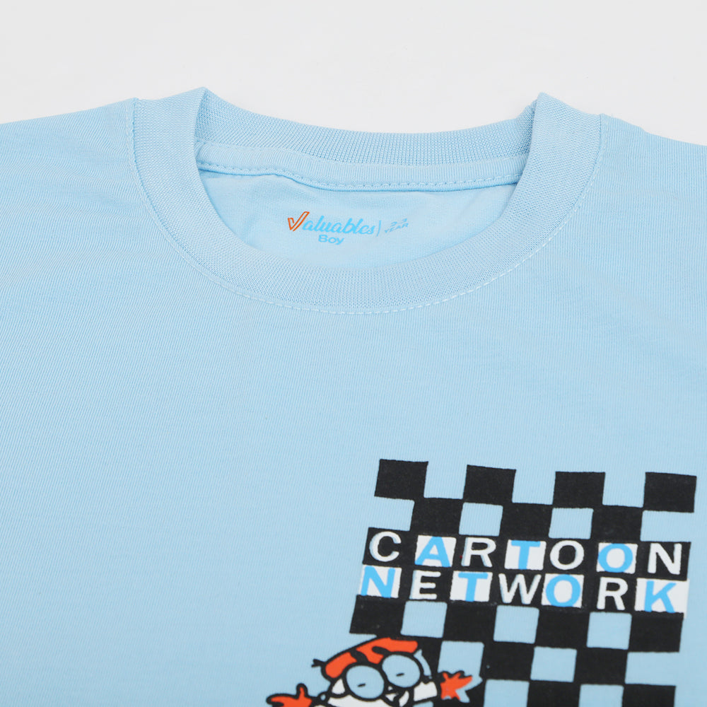 Boys Half Sleeves T-Shirt - Sky Blue, Boys T-Shirts, Chase Value, Chase Value