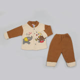 Newborn Girls Full Sleeves Suit - Brown, Newborn Girls Sets & Suits, Chase Value, Chase Value