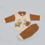 Newborn Girls Full Sleeves Suit - Brown, Newborn Girls Sets & Suits, Chase Value, Chase Value