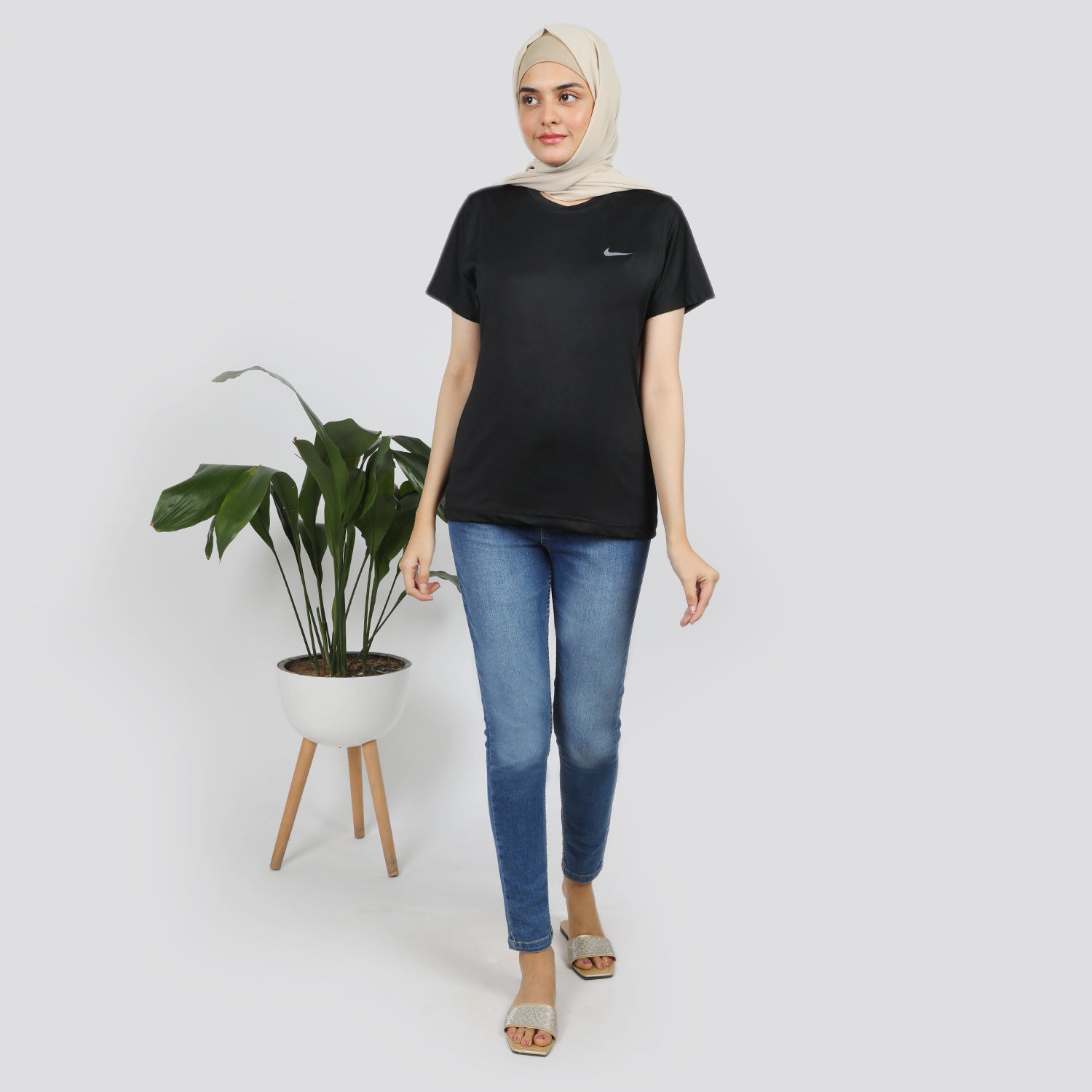 Women's Half Sleeves T-Shirt - Black, Women T-Shirts & Tops, Chase Value, Chase Value