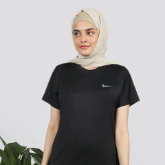 Women's Half Sleeves T-Shirt - Black