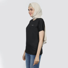 Women's Half Sleeves T-Shirt - Black