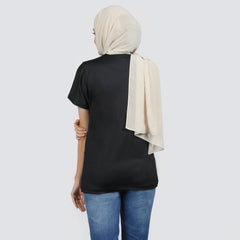 Women's Half Sleeves T-Shirt - Black