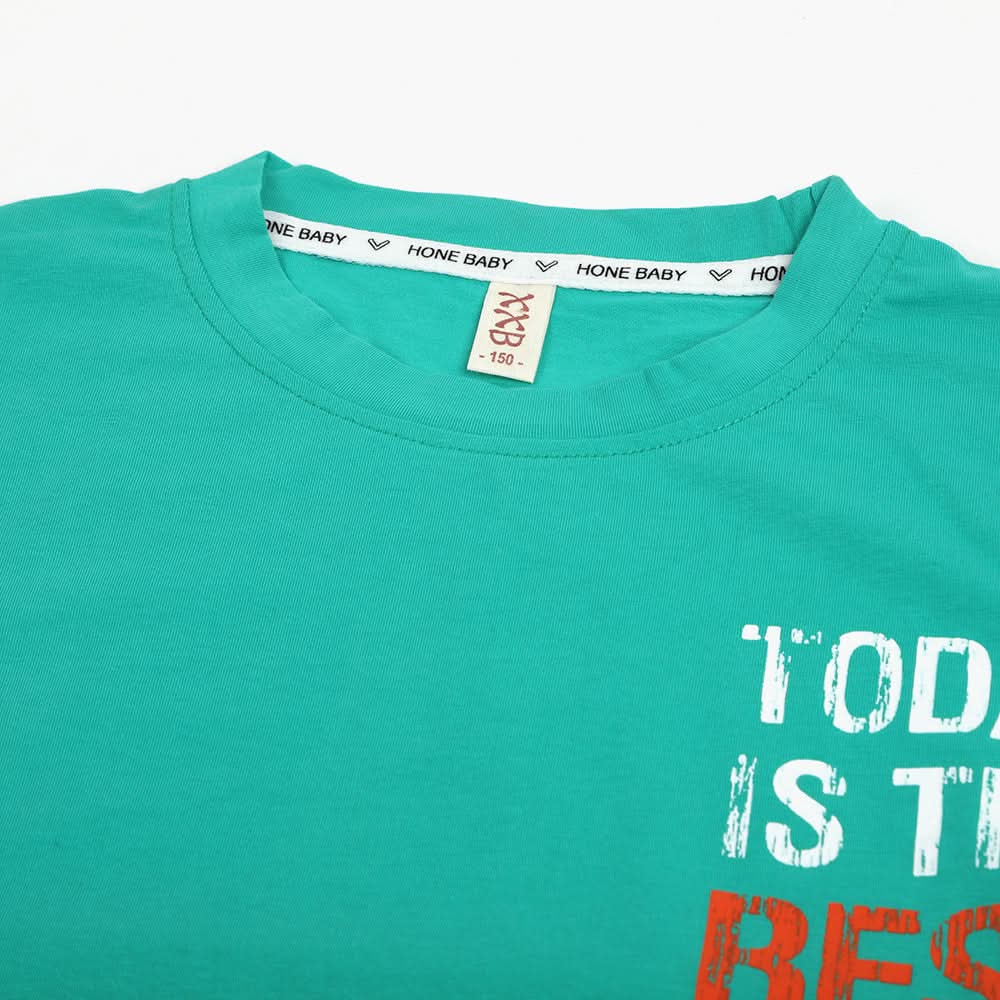 Boys Half Sleeves T-Shirt - Green, Boys T-Shirts, Chase Value, Chase Value