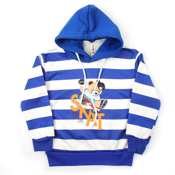 Boys Full Sleeves Hoodie T-Shirt - Royal Blue