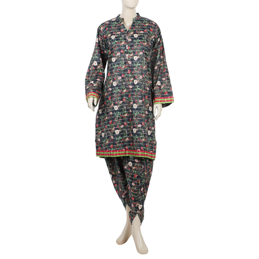 Eminent Women's Fancy Stitched Shalwar Suit - Multi Color