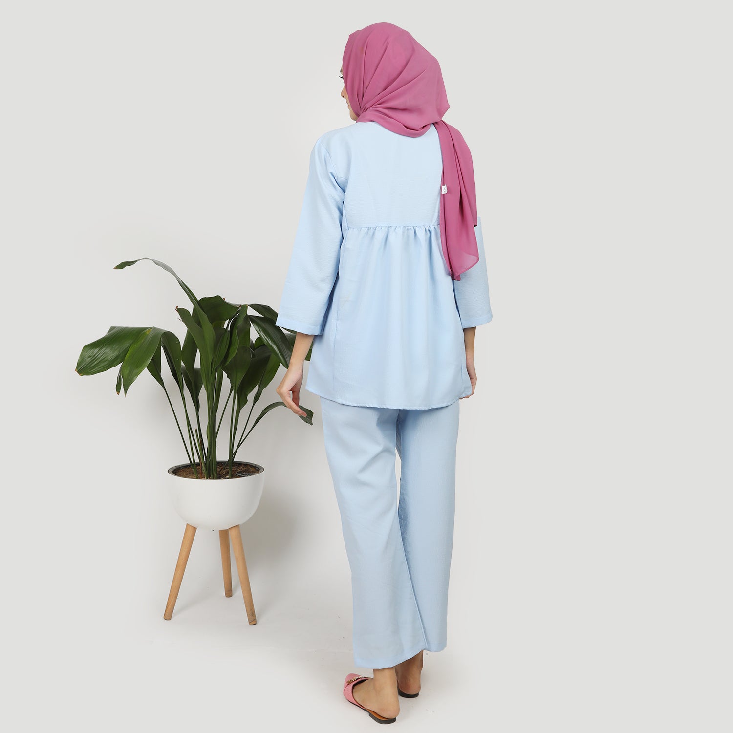 Women's Western Co-Ord Set - Sky Blue, Women Co-Ord Set, Chase Value, Chase Value