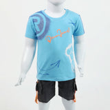 Boys Half Sleeves Suit - Sky Blue, Boys Sets & Suits, Chase Value, Chase Value