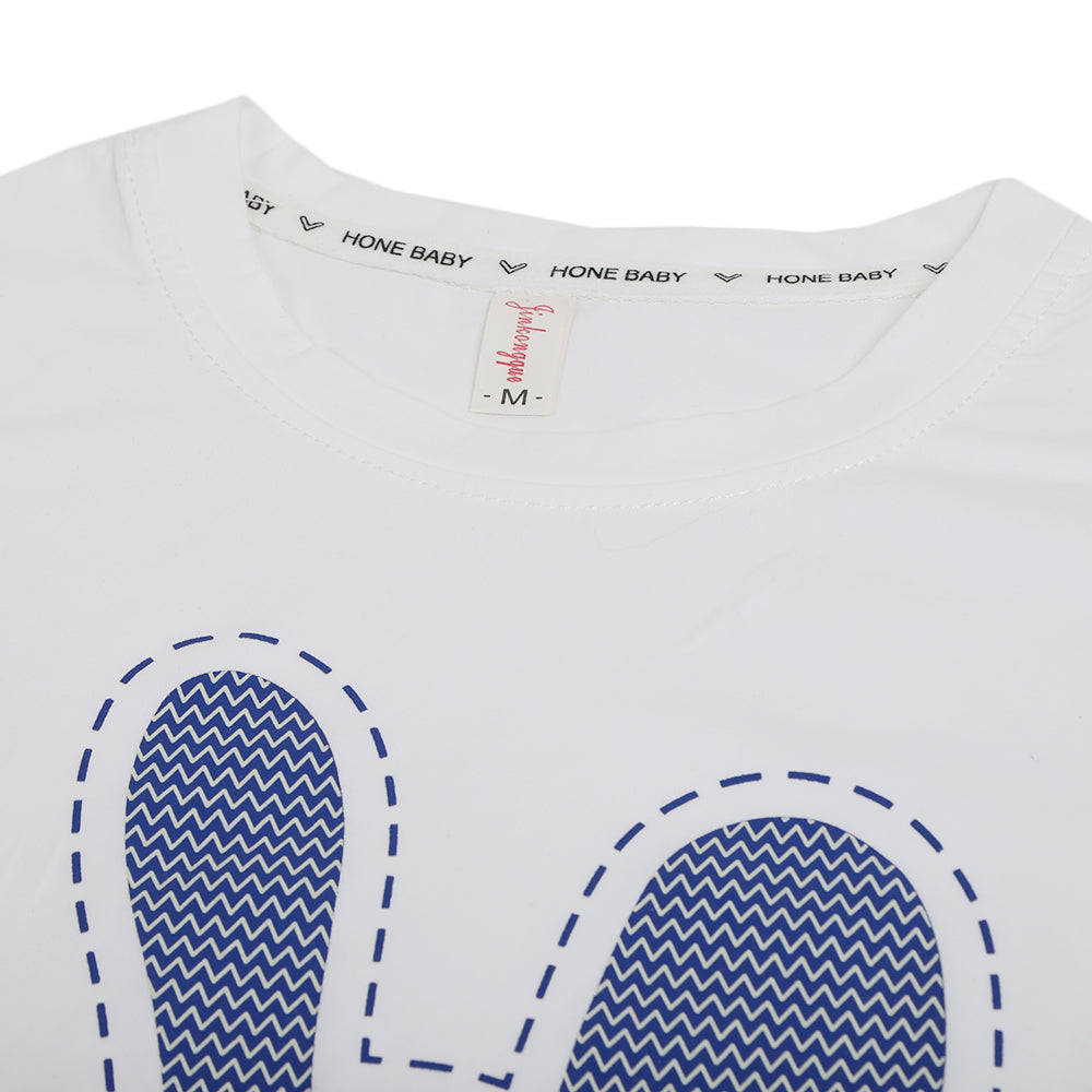 Girls Half Sleeves T-Shirt - White, Girls T-Shirts, Chase Value, Chase Value