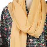 Valuable Women's Chiffon Plain Dupatta - Skin, Women Dupatta, Chase Value, Chase Value