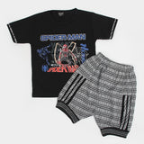Boys Half Sleeves Suit - Black, Boys Sets & Suits, Chase Value, Chase Value