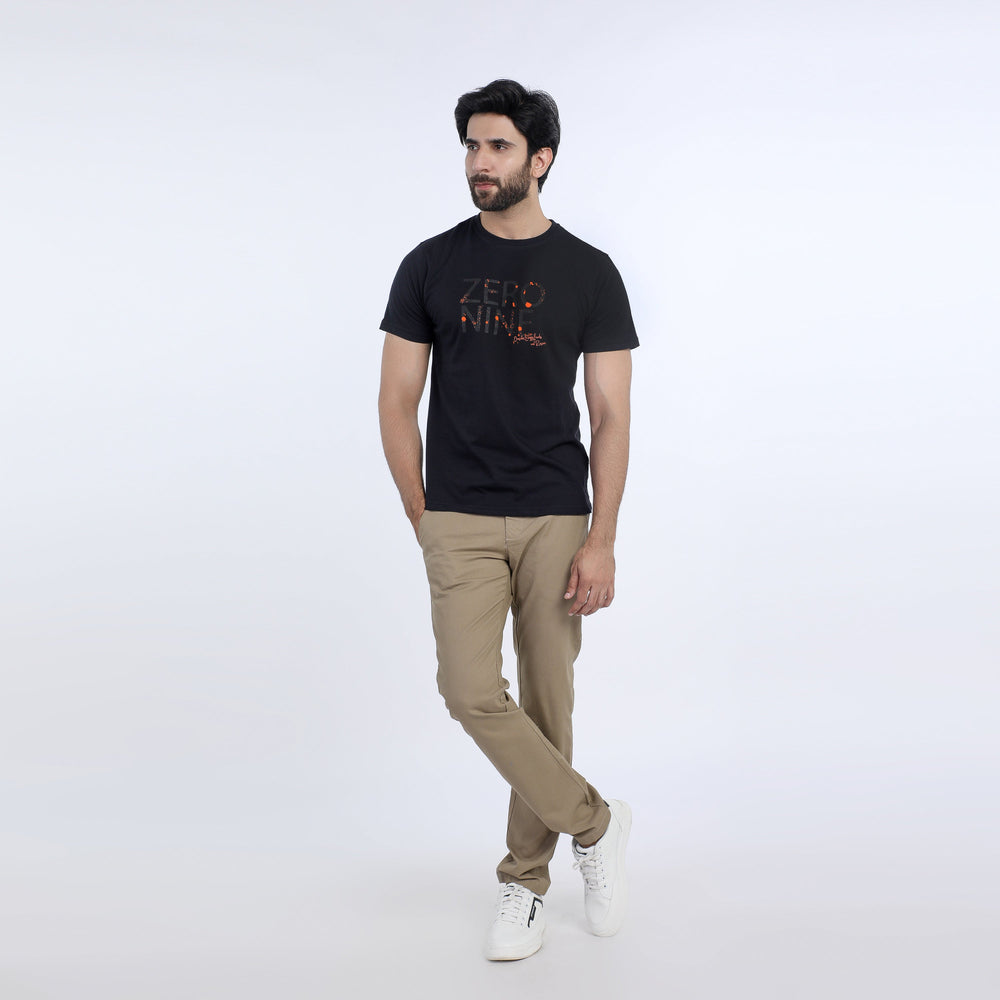 Eminent Men's Half Sleeves Round Neck T-Shirt - Black, Men's T-Shirts & Polos, Eminent, Chase Value