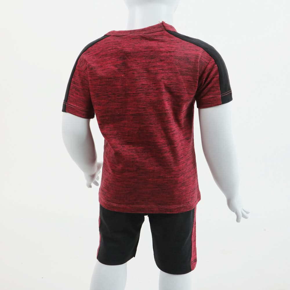 Boys Half Sleeves Suit - Maroon, Boys Sets & Suits, Chase Value, Chase Value