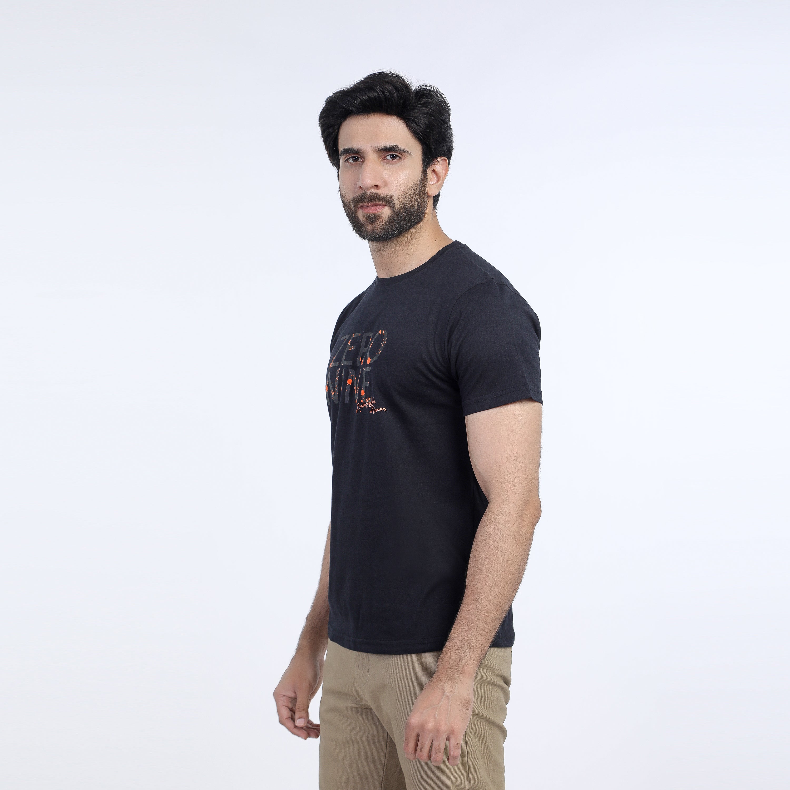 Eminent Men's Half Sleeves Round Neck T-Shirt - Black, Men's T-Shirts & Polos, Eminent, Chase Value