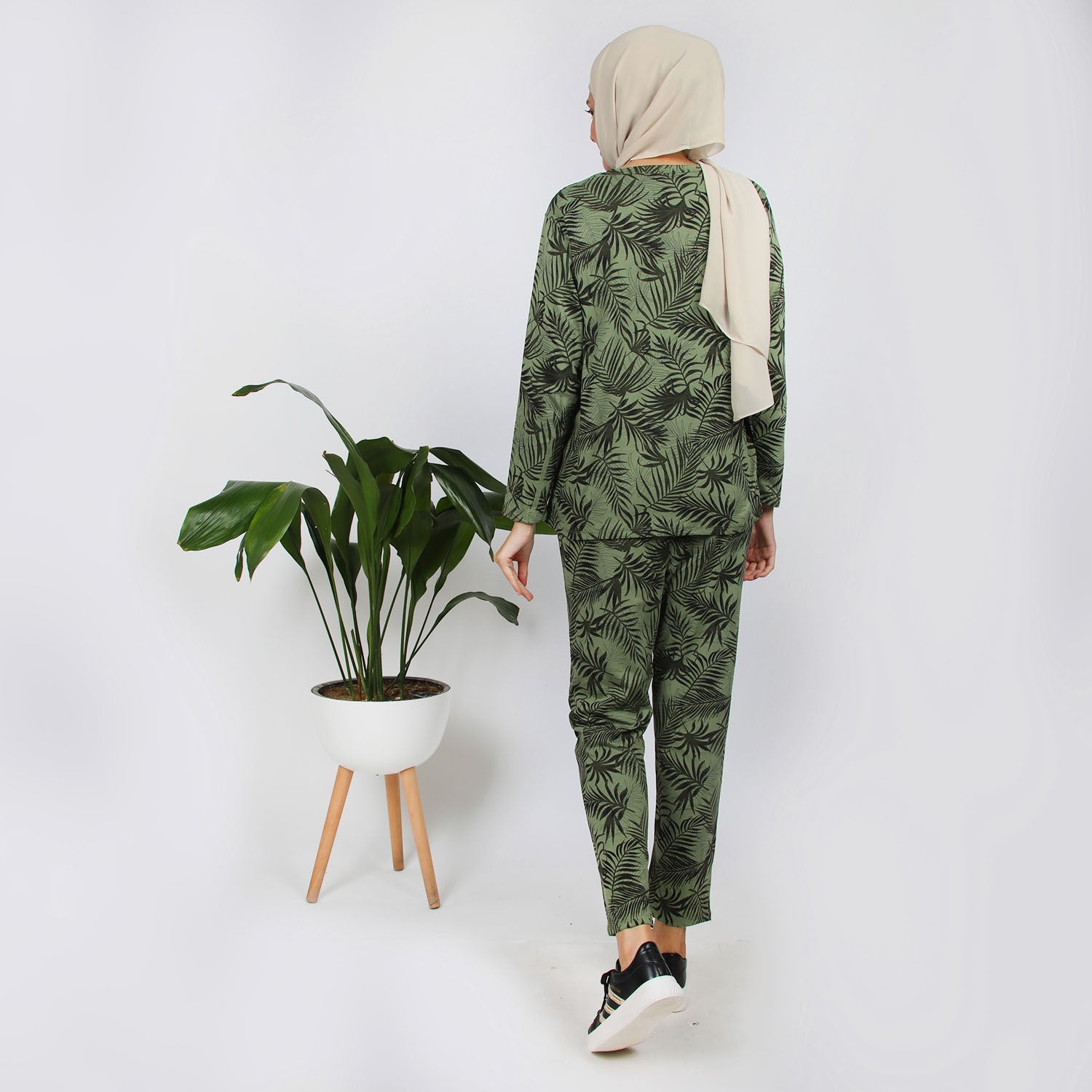 Women's Pajama Suit - Olive, Women Co-Ord Set, Chase Value, Chase Value