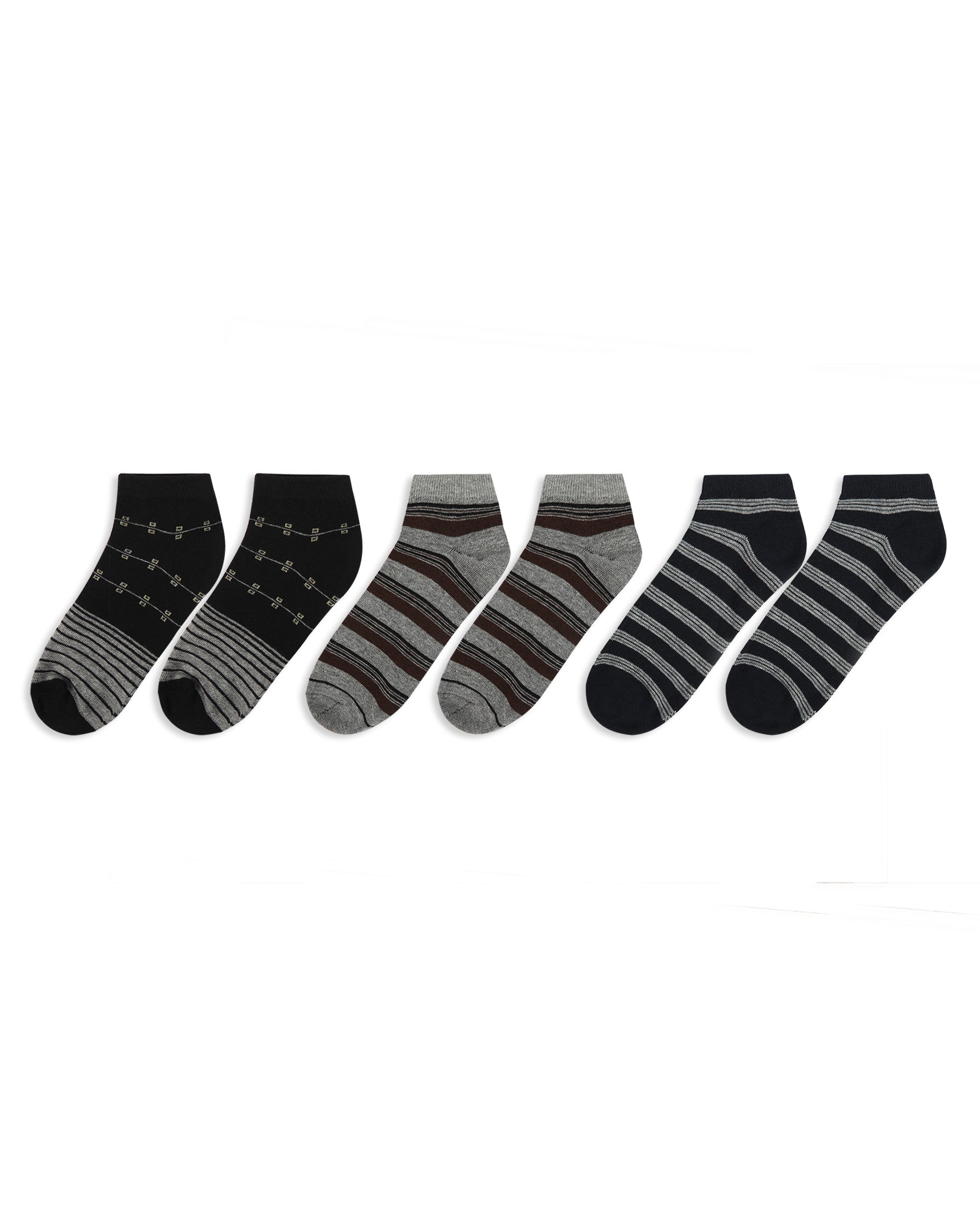 Value Men’S 3Pcs Ankle Socks