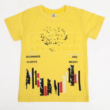 Boys Half Sleeves T-Shirt - Yellow, Boys T-Shirts, Chase Value, Chase Value