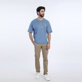 Eminent Men's Half Sleeves Round Neck T-Shirt - Ash Blue, Men's T-Shirts & Polos, Eminent, Chase Value
