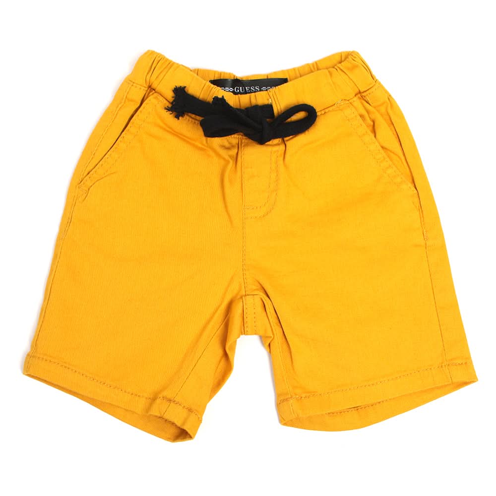 Boys Cotton Plain Short - Mustard, Boys Shorts, Chase Value, Chase Value