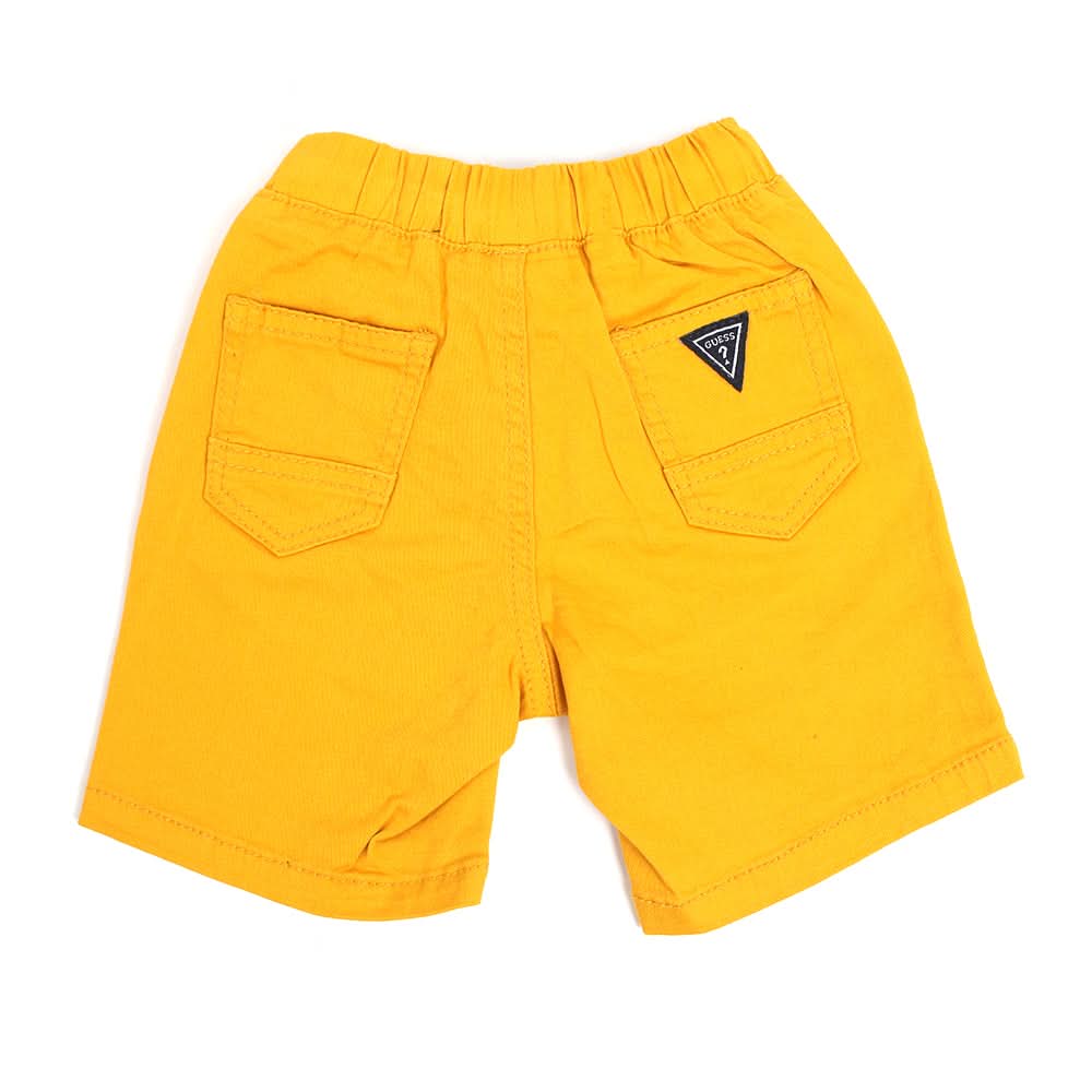 Boys Cotton Plain Short - Mustard, Boys Shorts, Chase Value, Chase Value