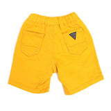 Boys Cotton Plain Short - Mustard, Boys Shorts, Chase Value, Chase Value