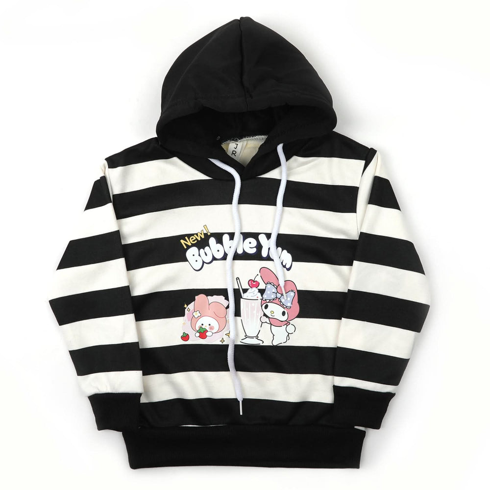 Girls Full Sleeves Hoodie T-Shirt - Black, Girls Hoodies & Sweat Shirts, Chase Value, Chase Value