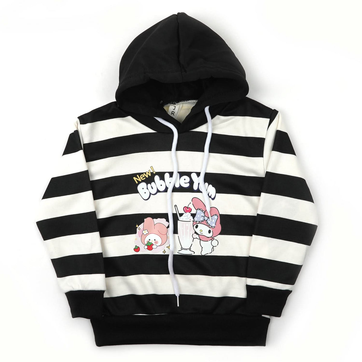 Girls Full Sleeves Hoodie T-Shirt - Black, Girls Hoodies & Sweat Shirts, Chase Value, Chase Value