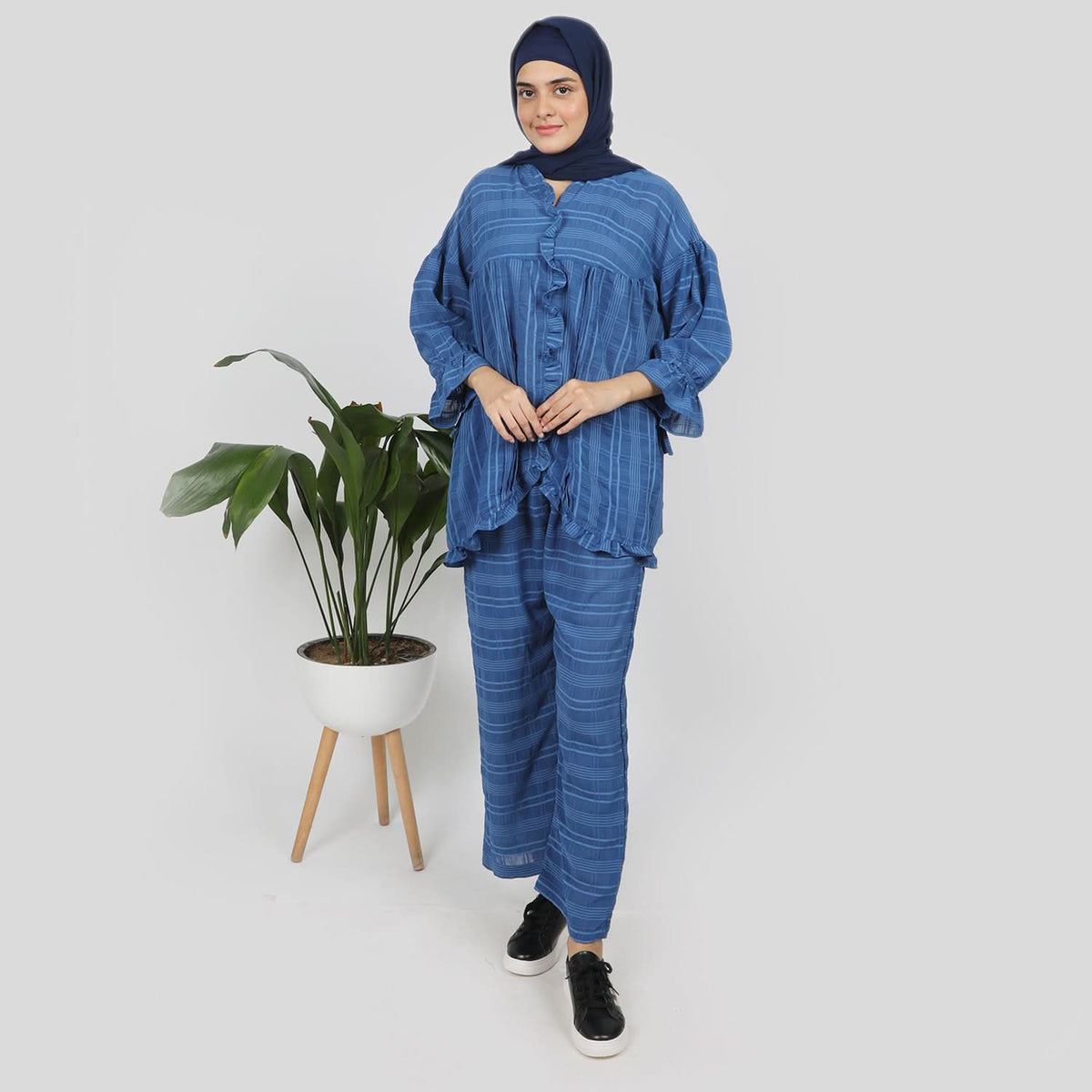 Women's Western Co-Ord Set - Royal Blue, Women Co-Ord Set, Chase Value, Chase Value