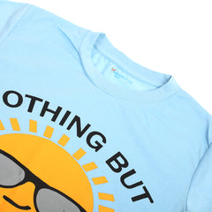 Boys Half Sleeves T-Shirt - Sky Blue