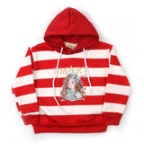 Girls Full Sleeves Hoodie T-Shirt - Red, Girls Hoodies & Sweat Shirts, Chase Value, Chase Value