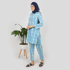 Women's Western Co-Ord Set - Blue