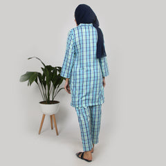 Women's Western Co-Ord Set - Blue