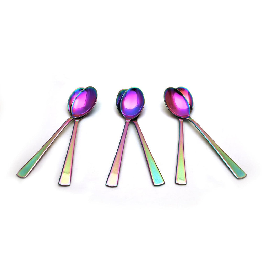 Tea Spoon 6Pc Multi Laser - Multi Color, Serving & Dining, Chase Value, Chase Value