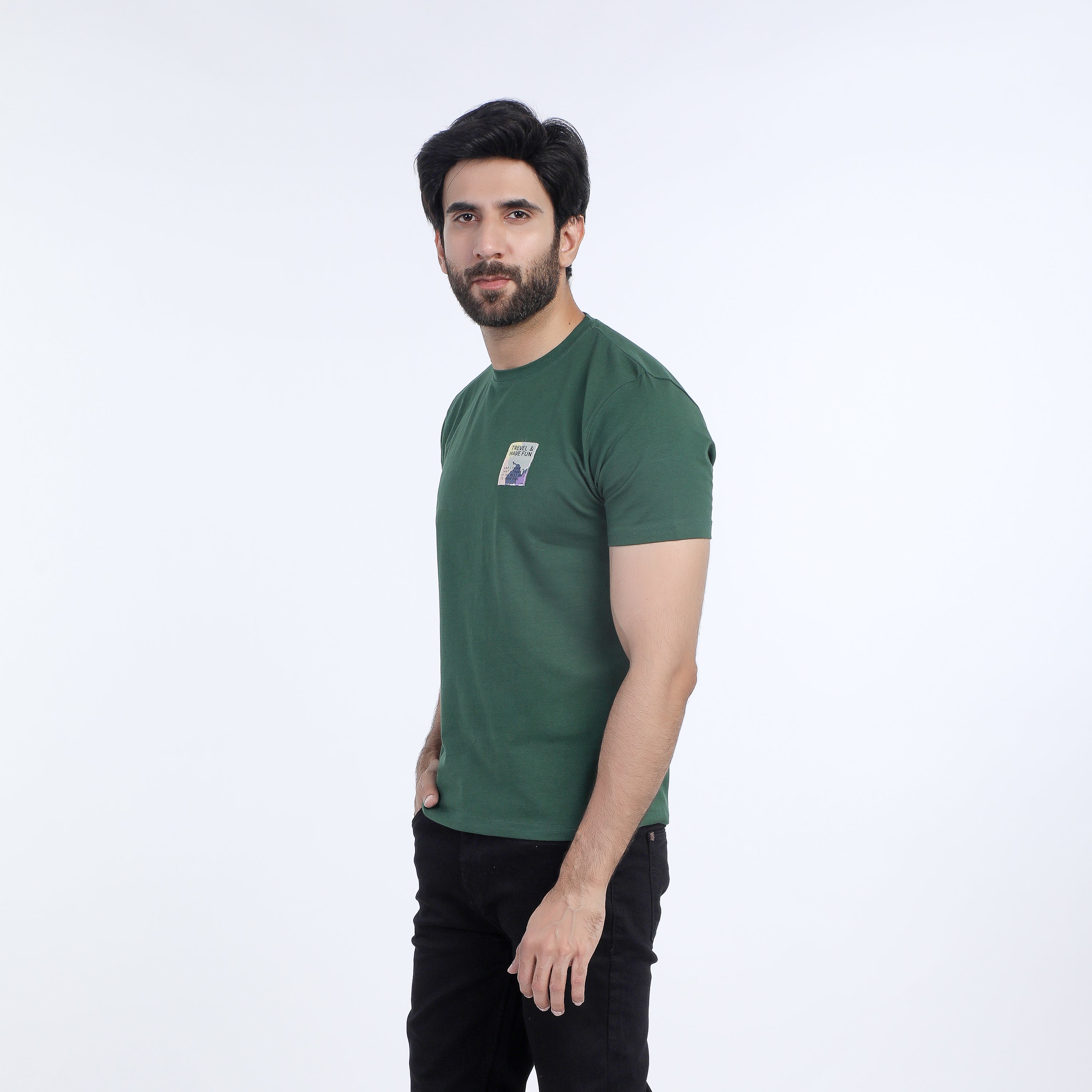 Eminent Men's Half Sleeves T-Shirt - Green, Men's T-Shirts & Polos, Eminent, Chase Value