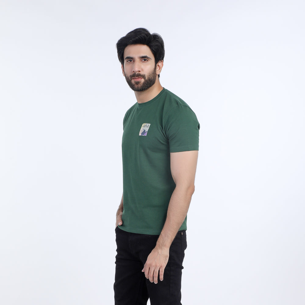 Eminent Men's Half Sleeves T-Shirt - Green, Men's T-Shirts & Polos, Eminent, Chase Value