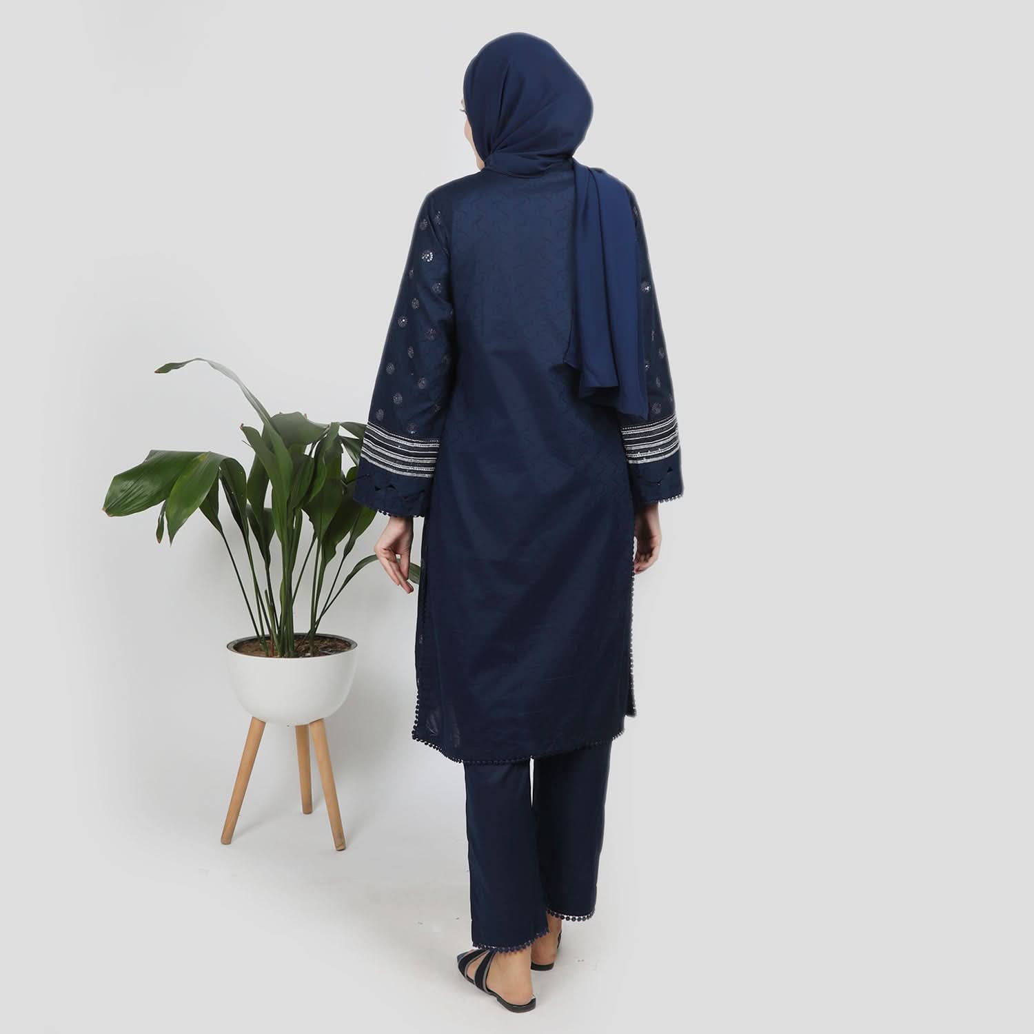Eminent Women's Emboridered 2Pcs Suit - Dark Blue, Women Shalwar Suits, Eminent, Chase Value