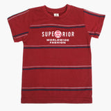 Boys Half Sleeves T-Shirt - Maroon, Boys T-Shirts, Chase Value, Chase Value