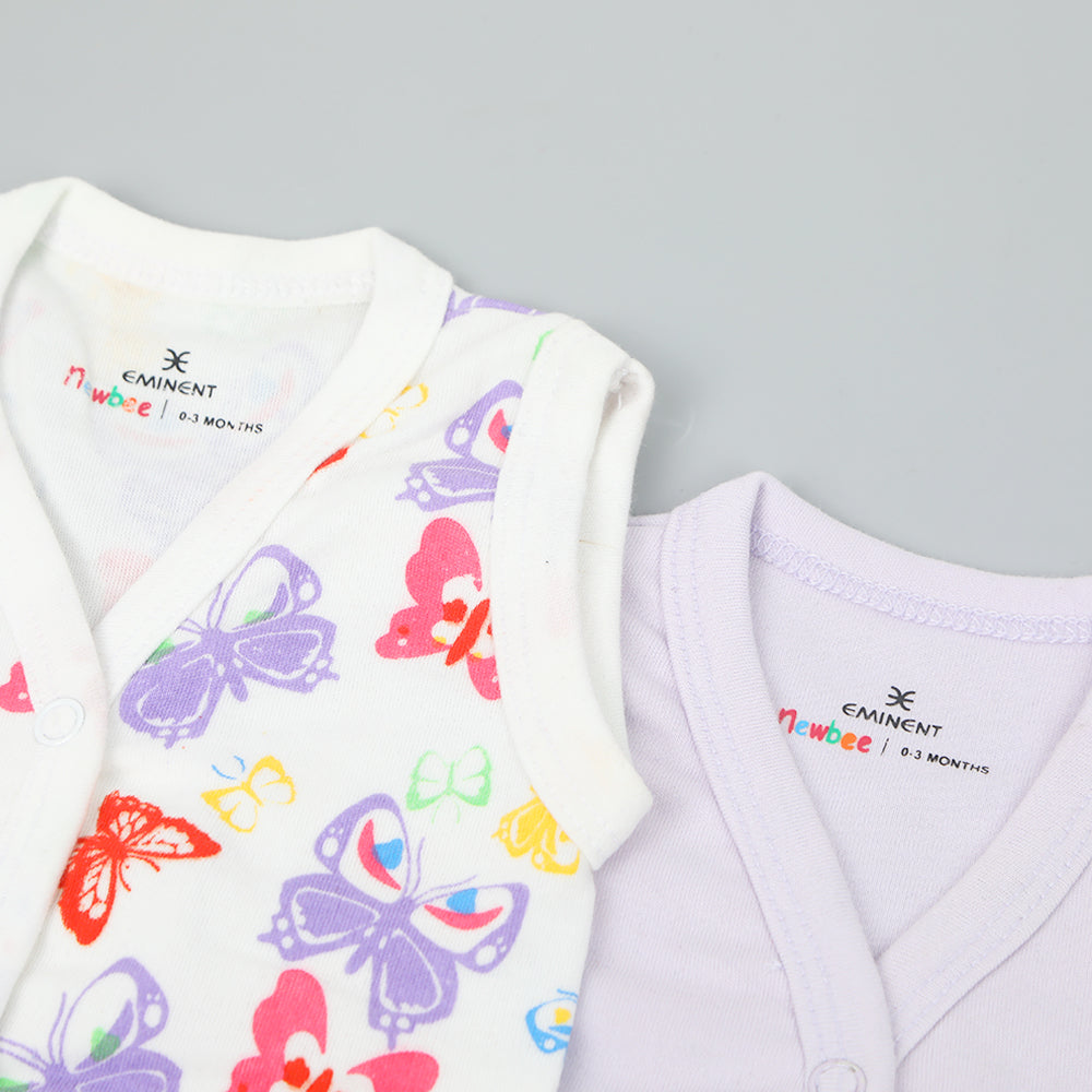 Eminent Newborn Boys Sleeves Less Vest Pack of 2, Newborn Boys Sets & Suits, Eminent, Chase Value