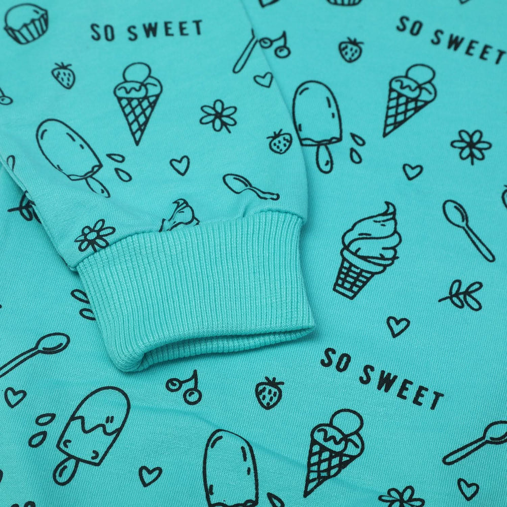Girls Hoodie T-Shirt - Sea Green, Girls Hoodies & Sweat Shirts, Chase Value, Chase Value