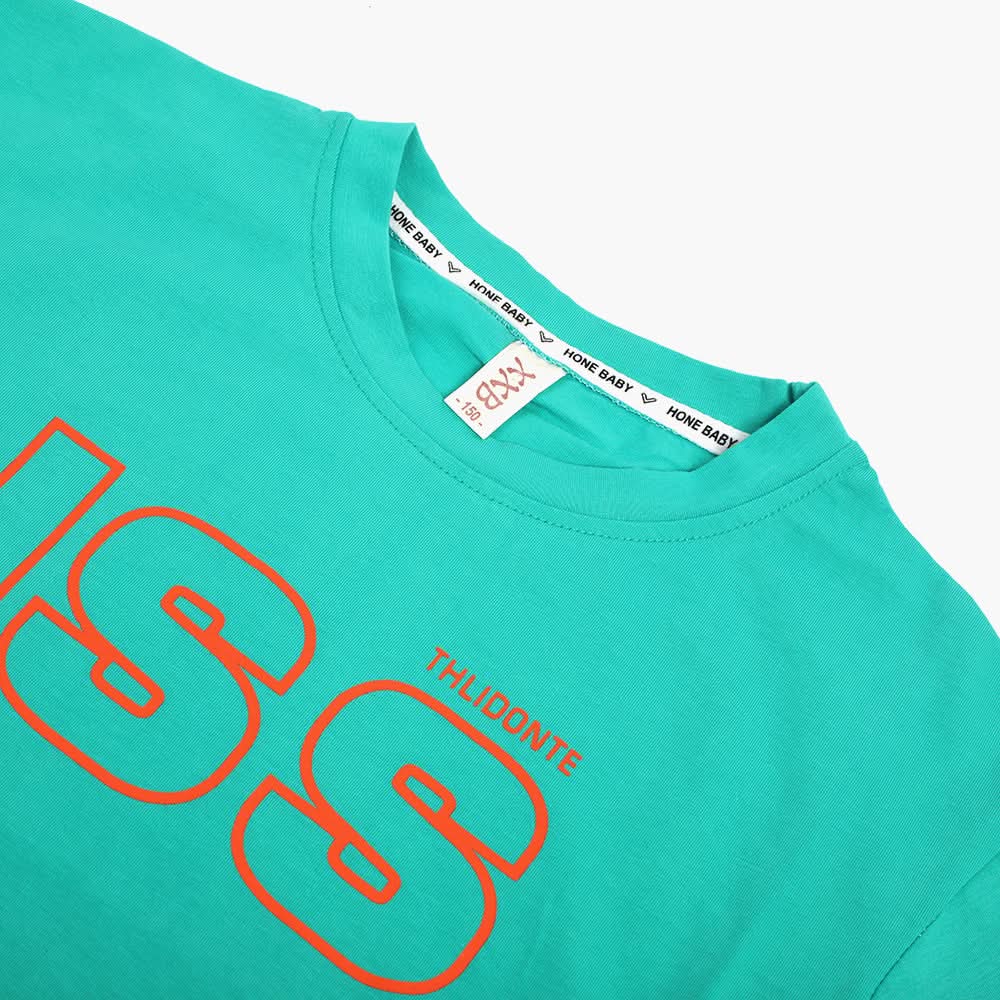 Boys Half Sleeves T-Shirt - Sea Green, Boys T-Shirts, Chase Value, Chase Value