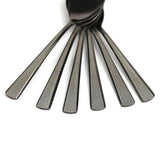 Tea Spoon 6Pc Black Laser - Black, Serving & Dining, Chase Value, Chase Value