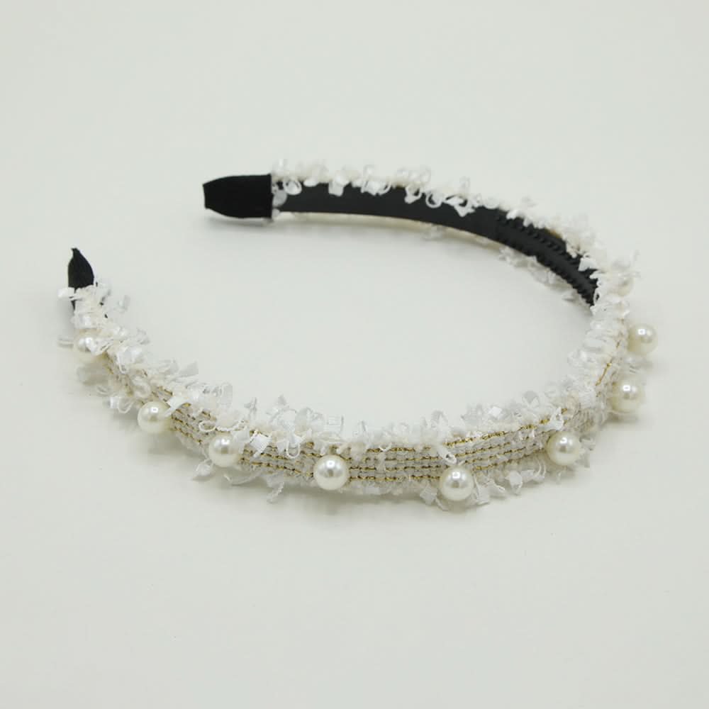 Women's Hair Band - White, Women Hair & Head Jewellery, Chase Value, Chase Value
