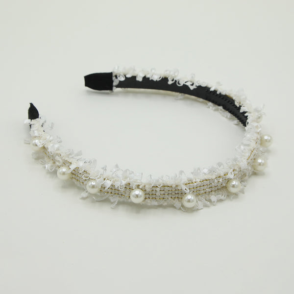 Women's Hair Band - White, Women Hair & Head Jewellery, Chase Value, Chase Value