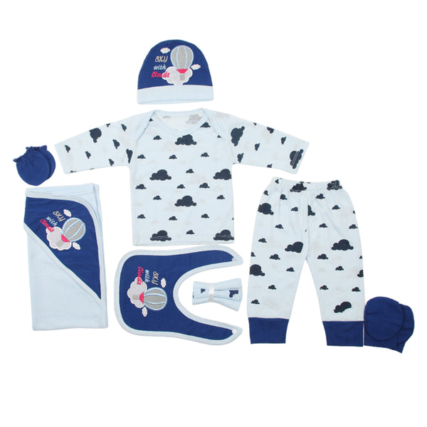 Newborn Full Sleeves Gift Set - Navy Blue