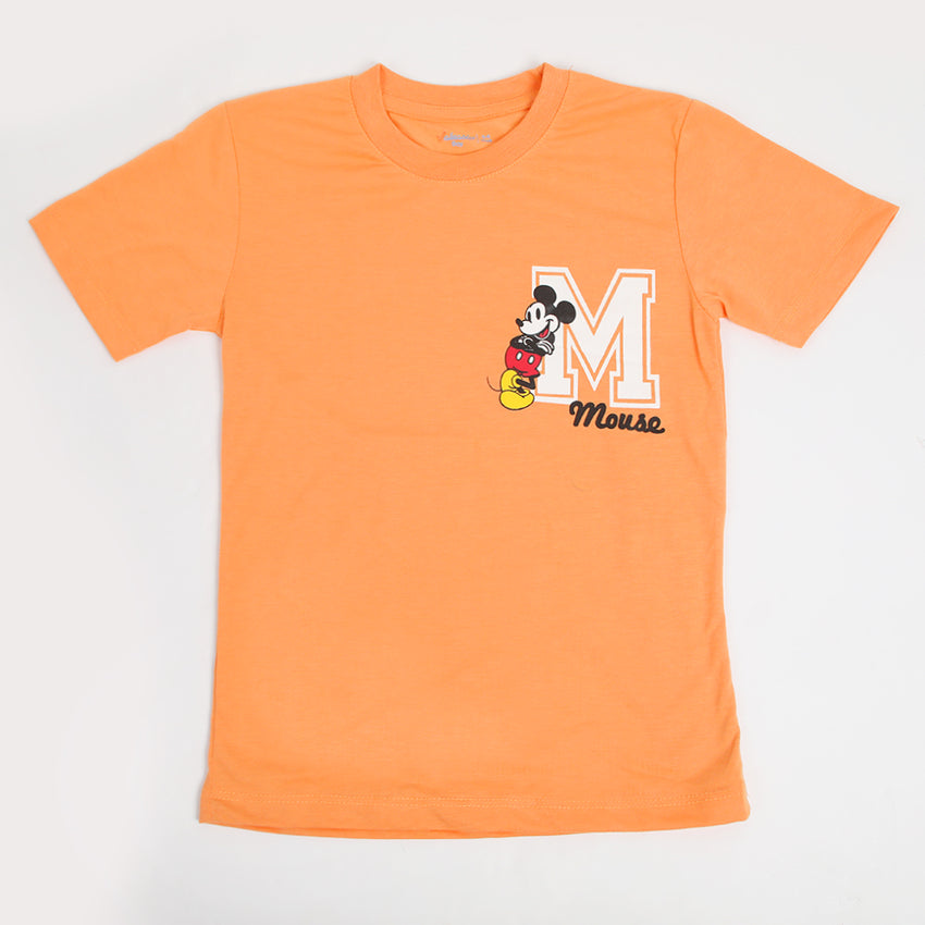 Boys Half Sleeves T-Shirt - Orange