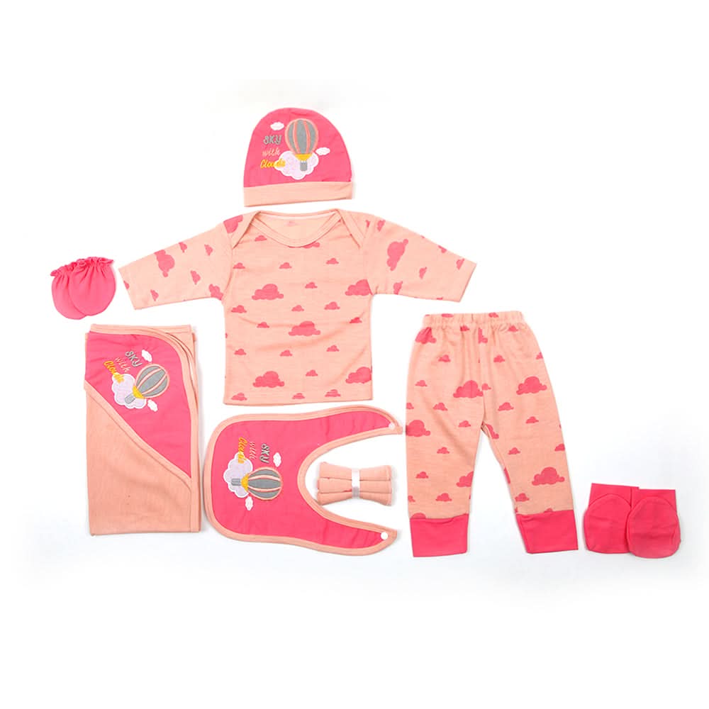 Newborn Full Sleeves Gift Set - Pink, Newborn Gift Set, Chase Value, Chase Value
