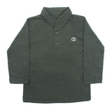 Boys Full Sleeves Polo T-Shirt - Dark Green, Boys T-Shirts, Chase Value, Chase Value