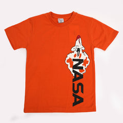 Boys Half Sleeves T-Shirt - Orange