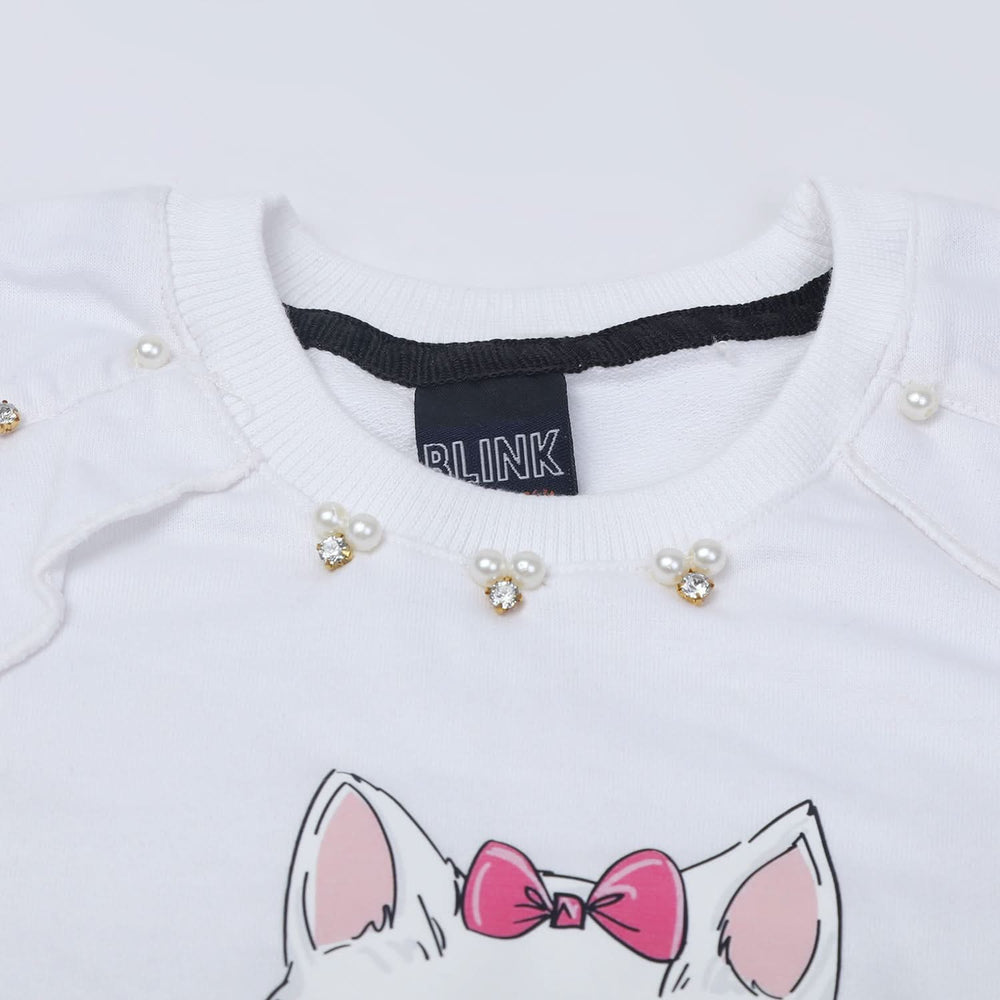 Girls T-Shirt  - White, Girls T-Shirts, Chase Value, Chase Value